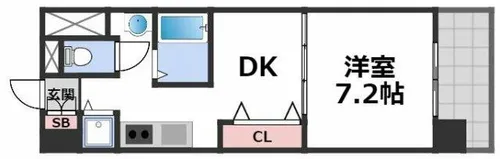 ヴェール・カステージュ深江北【3階】の間取り
