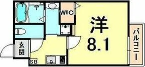 ワコーレヴィータ甲子園WEST【1階】の間取り