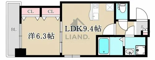 プレジールTJ【4階】の間取り