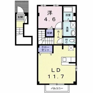 キャトル・キャトル【2階】の間取り