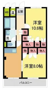 コボリクラスタ西宮北口【503号室】の間取り