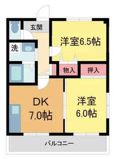 サンハイツ高司1番館【3階】の間取り