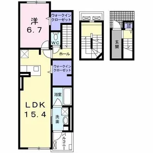 ベル・プロムナードⅠ【3階】の間取り