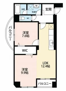サンコートHANNOKI【1階】の間取り