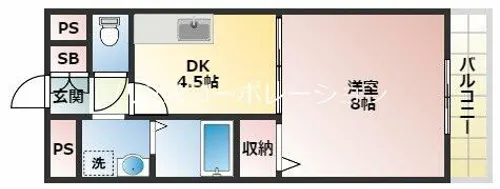 コスモスコート【3階】の間取り