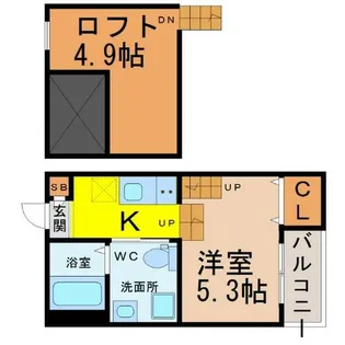 Tripletta(トリプレッタ)【1階】の間取り