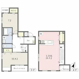 Residence de 池下【3階】の間取り