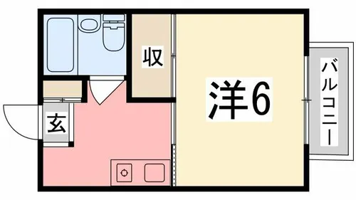 ハイツタイヨウ【201号室】の間取り