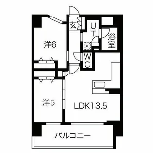 プレサンスロジェ丸の内テラス【13階】の間取り