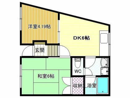 ハイコーポ【1階】の間取り