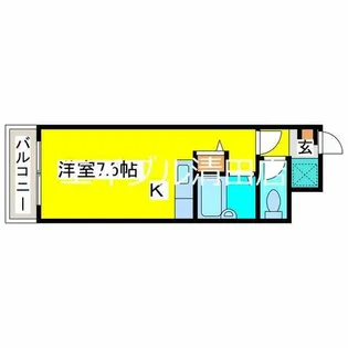 リバーサイドヒルズ【206号室】の間取り