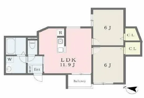 春とそよ風のフィオーレ~SApt玉津町~【1階】の間取り