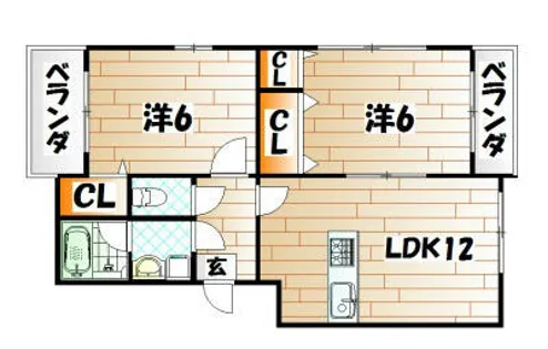 メゾン高田【2階】の間取り