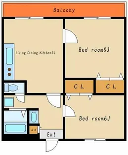 ヴィフォレストⅡ【102号室】の間取り