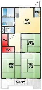 プレジール堺【301号室】の間取り