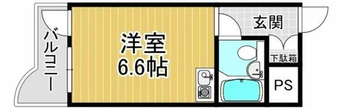 ふぁみーゆ安井Ⅰ【712号室】の間取り