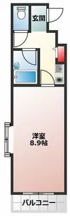 ベルトピア下松【1階】の間取り
