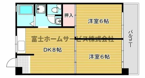 グランドールまこと【505号室】の間取り
