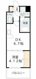 CHOEI65 プレジオ中津【10階】の間取り