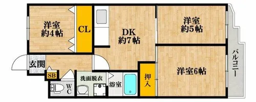 ロイヤル住吉公園【1階】の間取り