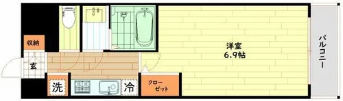 プレサンス大阪都島エレナード【6階】の間取り