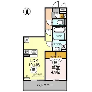ロータス長町 B棟【305号室】の間取り