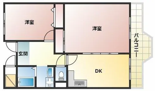 ピュアネスDoi【3階】の間取り