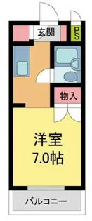 パラツィーナ甲子園口【405号室】の間取り