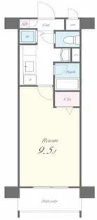 ツルトスコ南落合【5階】の間取り