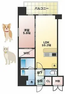 グランカーサ新大阪SOUTH【2階】の間取り