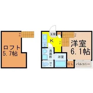 エスポワール車道【2階】の間取り