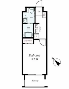 アクアシティ大博通【9階】の間取り