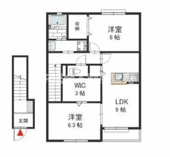 メゾン池島【2階】の間取り