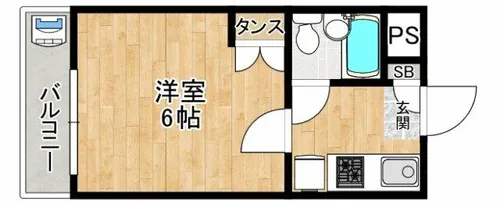 マリアージュ箕面【2階】の間取り