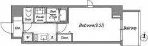 ブロード塚本駅前レジデンス【2階】の間取り