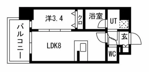 エスリードレジデンス大阪福島シティスクエア【5階】の間取り