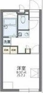 レオパレスソレイユ野里Ⅱ【1階】の間取り