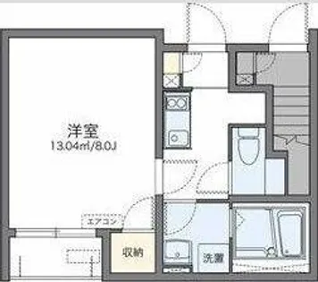 レオネクストゆず【1階】の間取り