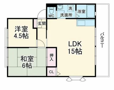サンアヴェニュー緑地公園II【1階】の間取り