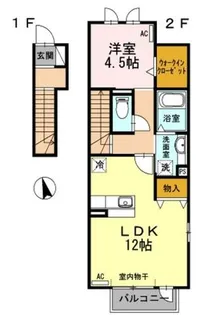 エムグランデB棟【2階】の間取り