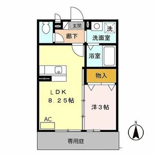 リーベ C棟【1階】の間取り
