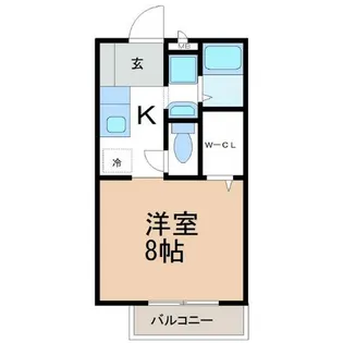 カーサトリニティ【A101号室】の間取り