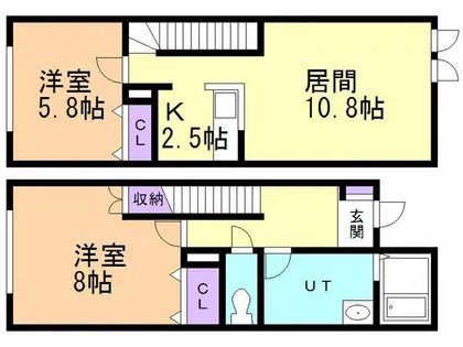 ラセレーナⅡ【5号室】の間取り