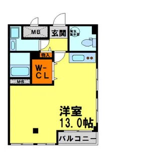 ラフィーネ川西【201号室】の間取り