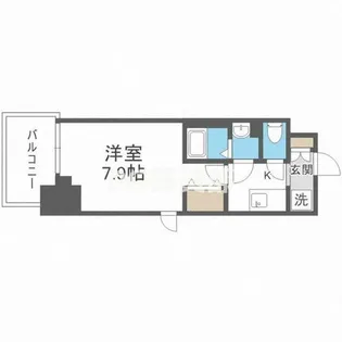 フォーリアライズ福島WEST【9階】の間取り