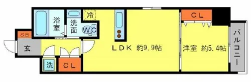 アーデン京町堀イースト【2階】の間取り