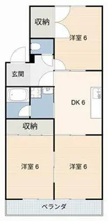 サンバレー本林【2階】の間取り