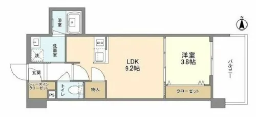 RJRプレシア南堀江【7階】の間取り
