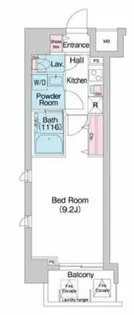 コンフォリア京町堀【6階】の間取り