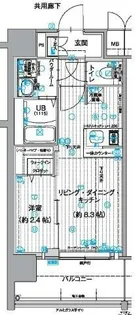 エスリード志賀本通ザ・フロント【9階】の間取り